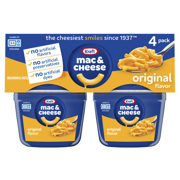 Kraft Original Mac & Cheese Easy Microwavable Dinner