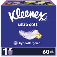 Kleenex Ultra Soft Facial Tissues Cube Box 3 Ply️