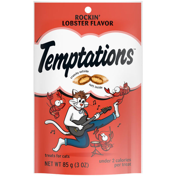 TEMPTATIONS Classic Crunchy and Soft Cat Treats, Rockin’ Lobster Flavor