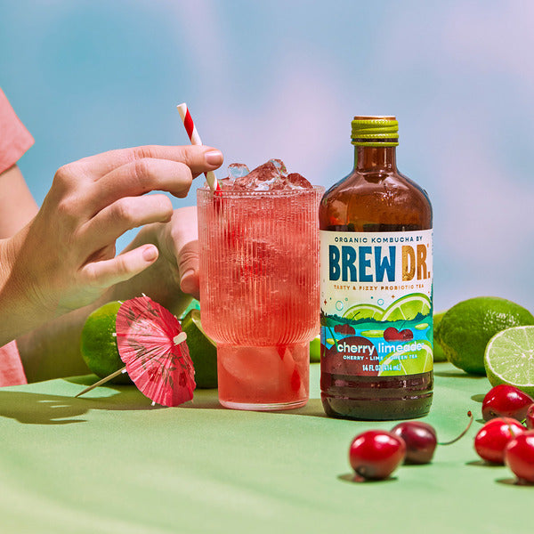 Brew Dr. Kombucha Cherry Limeade, Organic Kombucha