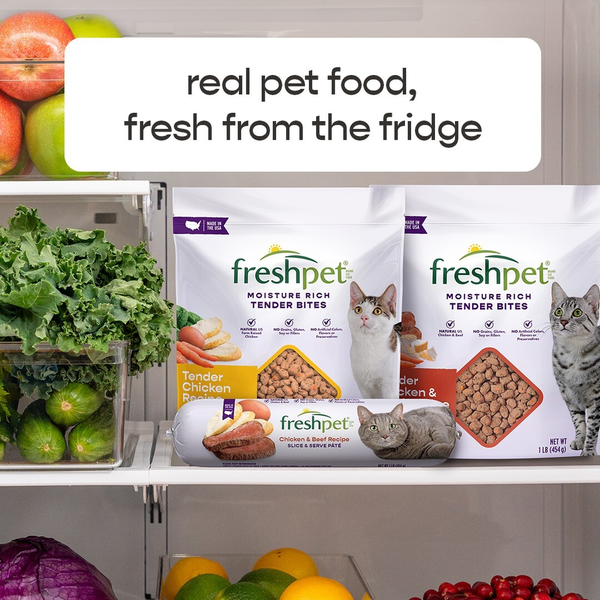 Freshpet Fresh Cat Food, Chicken & Beef Recipe Roll
