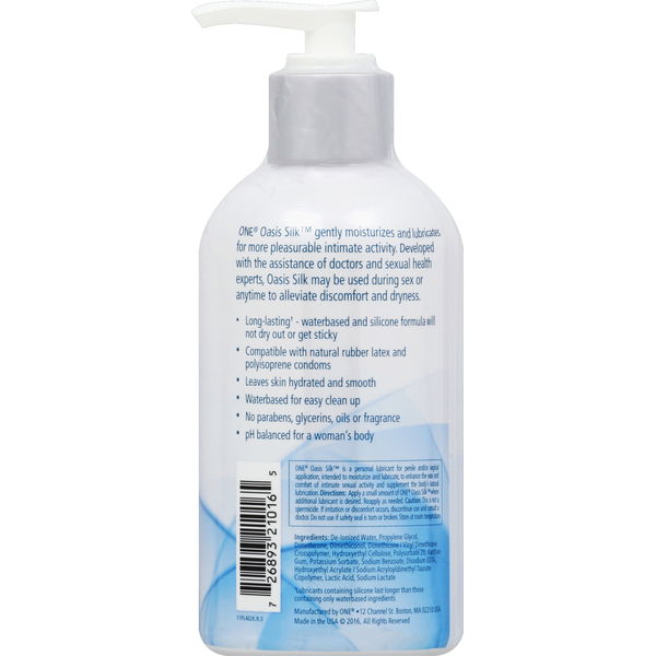 O.N.E. Personal Lubricant, Premium, Silk