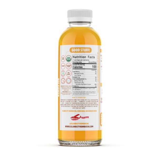 Island City Kombucha Organic Bee Power Kombucha