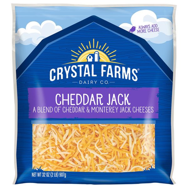 Crystal Farms Cheese, Cheddar Jack