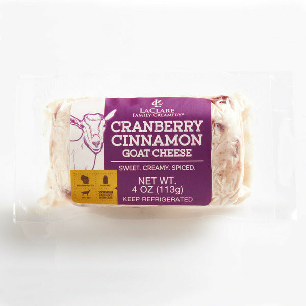 LaClare Family Creamery Cranberry Cinnamon, Goat Cheese, Chèvre