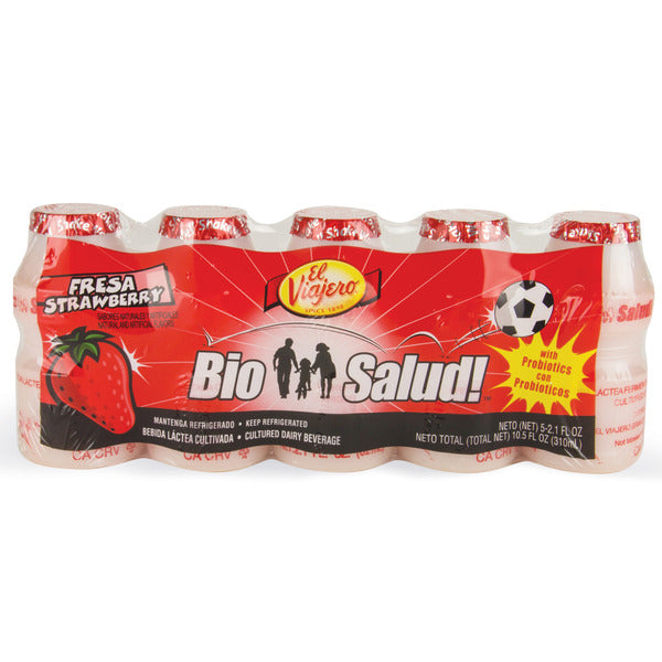 El Viajero BioSalud! Probiotic Drink, Strawberry