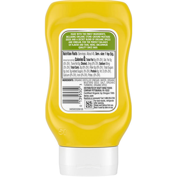 Heinz Organic Yellow Mustard