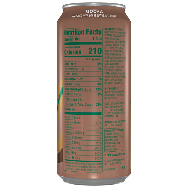 Starbucks Energy Coffee Beverage, Mocha