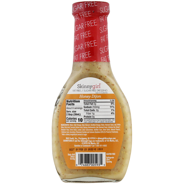 Skinnygirl Fat-Free | Sugar-Free Honey Dijon Salad Dressing, 8 FL OZ DestGlow