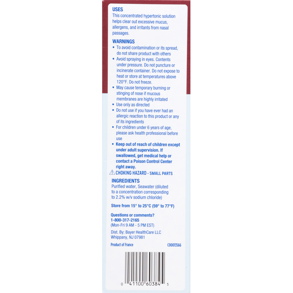 Afrin Drug Free Saline Burst Extra Strength Daily Nasal Mist