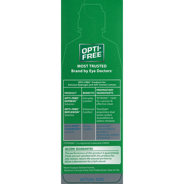 OPTI-FREE Multi-Purpose Disinfection Solution, Puremoist, Twin Pack