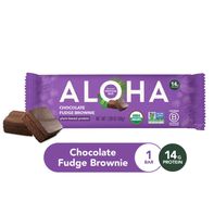 Aloha Protein Bar, Chocolate Fudge Brownie, Organi...
️