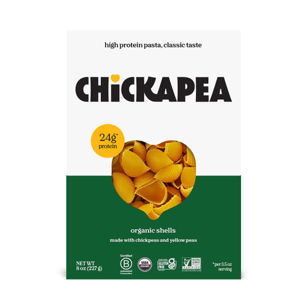 Chickapea Organic Chickpea & Yellow Pea Pasta, Shells