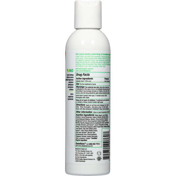 Alba Botanica Deep Pore Wash, Maximum Strength