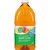 Food Club 100% Juice, Apple, Unsweetened️