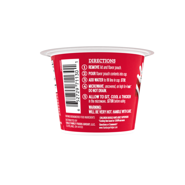 Helper Beef Pasta Microwave Cup