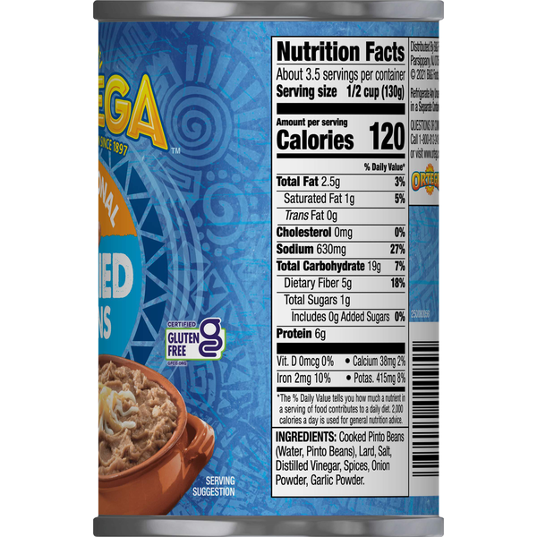 Ortega Refried Beans, Traditional