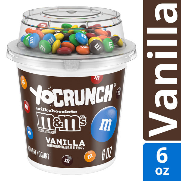 YoCrunch Vanilla Lowfat Yogurt with M&M&