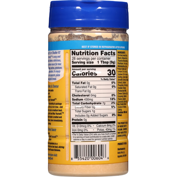 Mac Yourself Cheddar Cheese Sauce Mix
