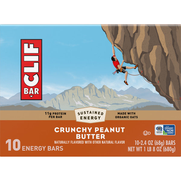 CLIF BAR Energy Protein Bars, Crunchy Peanut Butter, Non-Gmo 24 oz