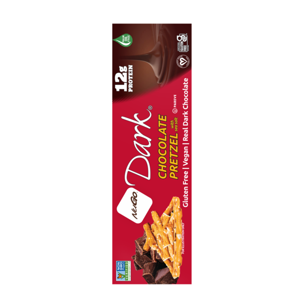 NuGo Dark Chocolate Pretzel, Vegan, Gluten Free, Protein Bar