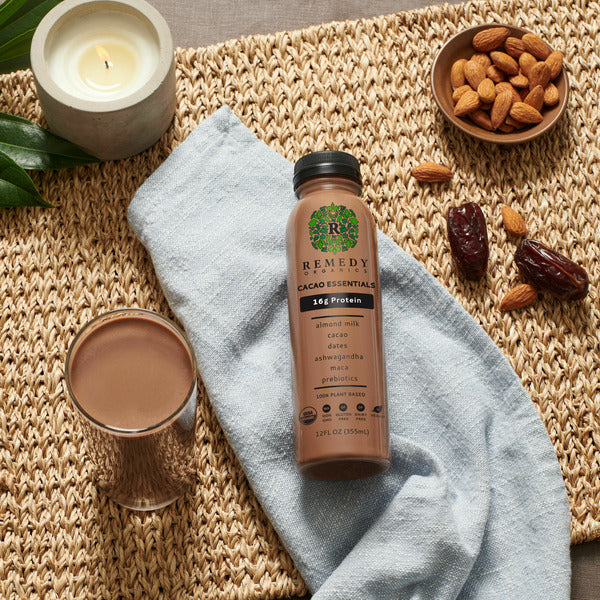 Remedy Organics Cacao Essentials Plant-Based Protein, Ready-to-Drink DestGlow