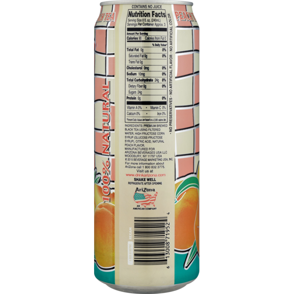 AriZona Iced Tea with Peach