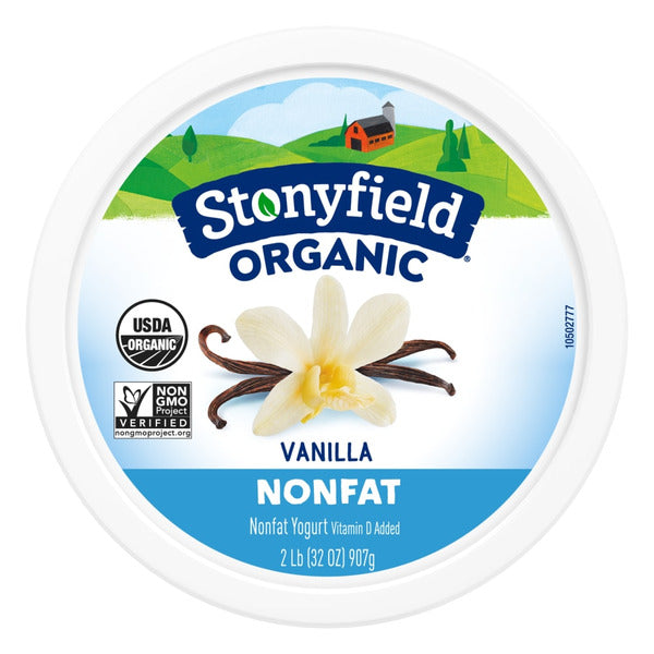 Stonyfield Organic Nonfat Yogurt Vanilla