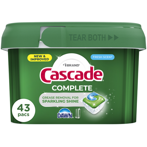 Cascade Complete Dishwasher Detergent Fresh