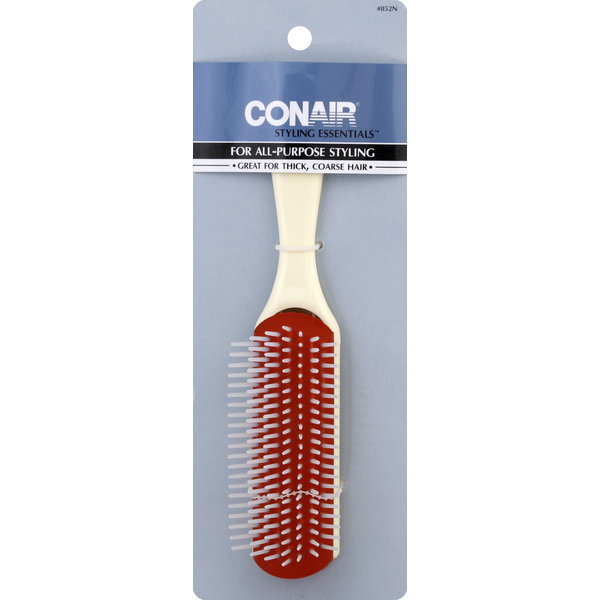 Conair Brush, 7-Row Rubber Cushion Base