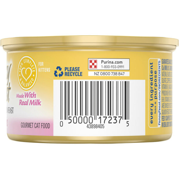Purina Fancy Feast Grain Free Pate Wet Kitten Food, Tender Salmon Feast