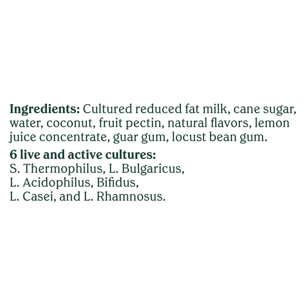 Chobani Reduced Fat Greek Coconut Blended Yogurt