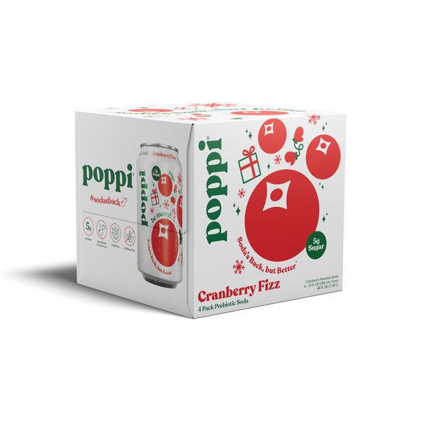 Poppi Prebiotic Soda, Cranberry Fizz