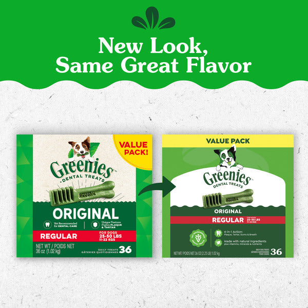 GREENIES Original Regular Daily Dental Treats for Dogs