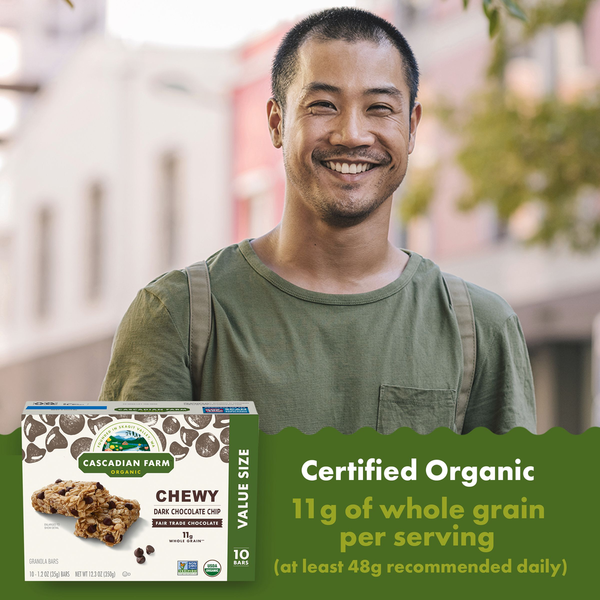 Cascadian Farm Organic Dark Chocolate Chip Chewy Granola Bars