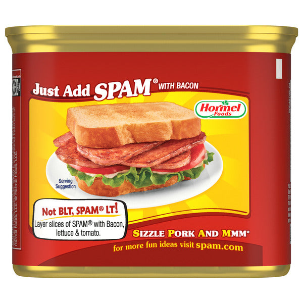 SPAM With Real Hormel Bacon Luncheon Meat