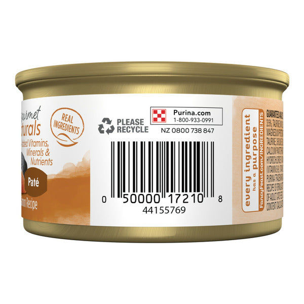 Purina Fancy Feast Grain Free Wet Cat Food Pate Gourmet Naturals Wild Alaskan Salmon Recipe