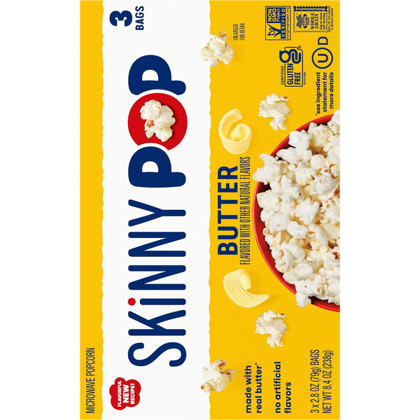 SkinnyPop Butter Microwave Popcorn
