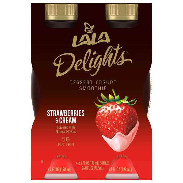 LALA Strawberries & Cream Dessert Yogurt Smoothie
