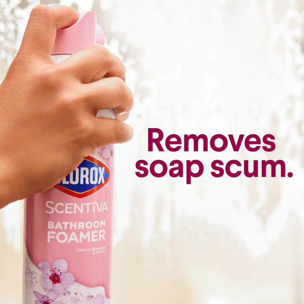 Clorox Scentiva Bathroom Foamer, Cherry Blossom and Peach