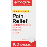 TopCare Pain Relief, Extra Strength, 500 mg, Table...
️