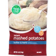 Food Club Mashed Potatoes, Instant, Butter & Herb️ DestGlow