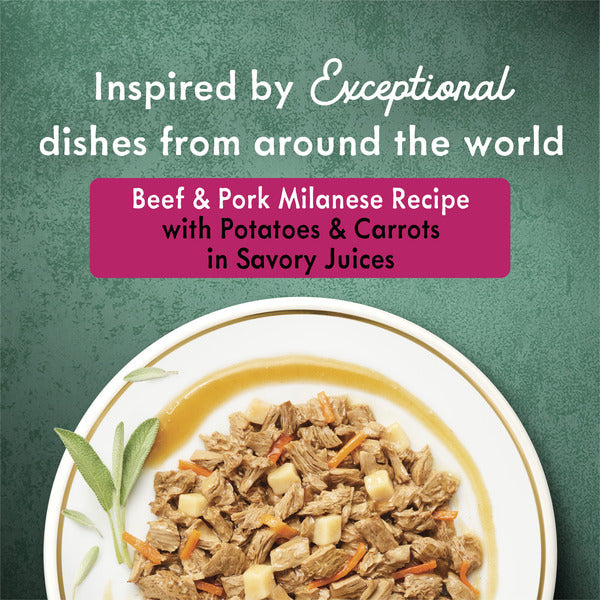 Fancy Feast Medleys Beef & Pork Milanese with Carrots & Potatoes in Savory Juices