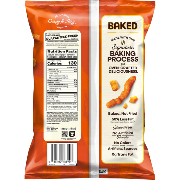 Cheetos Baked Crunchy Cheese Flavored Snacks