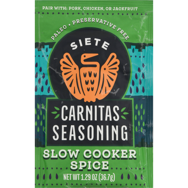 Siete Carnitas Seasoning, Slow Cooker Spice