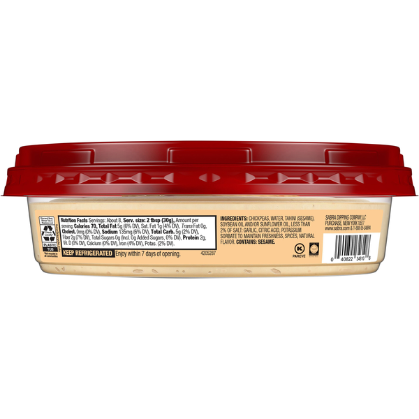 Sabra Dip-Chilled Classic Plastic Tub