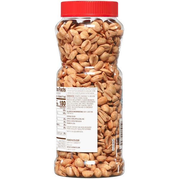 Fisher Lightly Salted Dry Roasted Peanuts