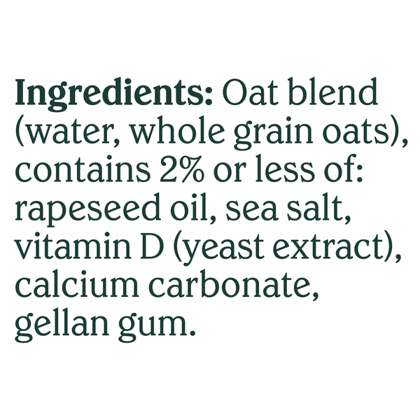 Chobani Zero Sugar Unsweetened Oatmilk