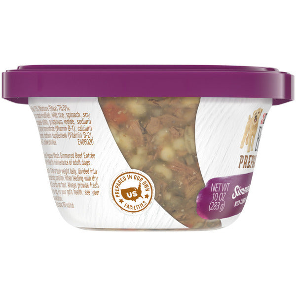Purina Beneful High Protein, Wet Dog Food With Gravy, Prepared Meals Simmered Beef Entree