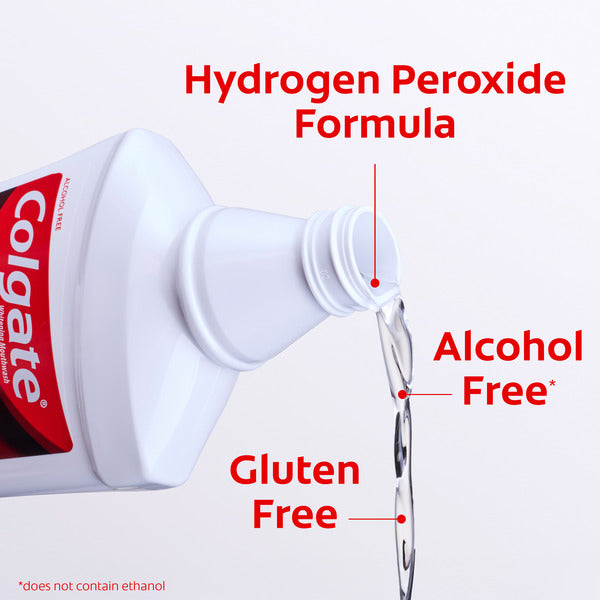 Colgate Whitening Mouthwash, Alcohol Free, Icy Fresh Mint